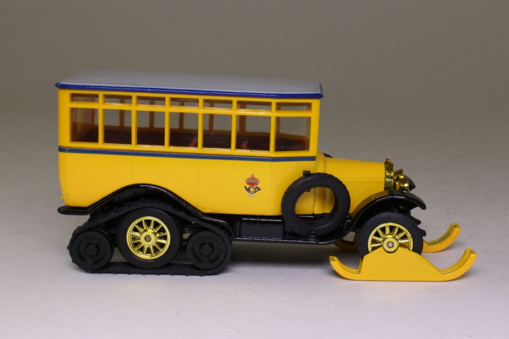 Models of Yesteryear Y-16/4; 1922 Scania Vabis Half Track Post Bus